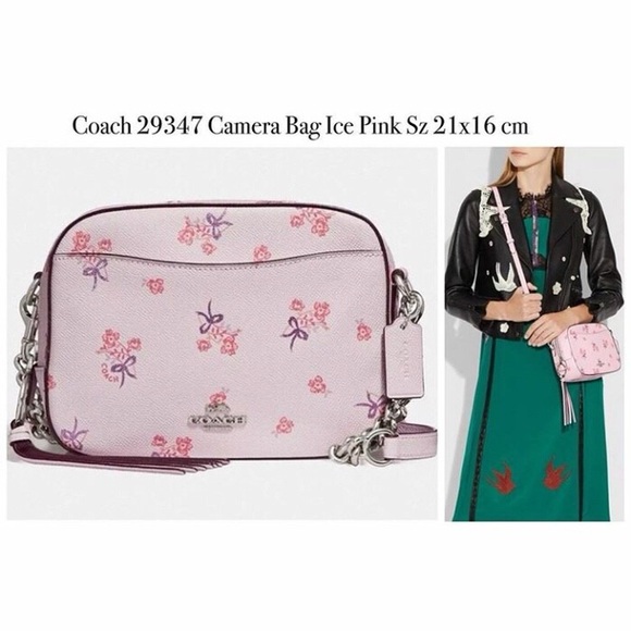 Coach Pink Floral Crossbody Bag - Picture 7 of 15
